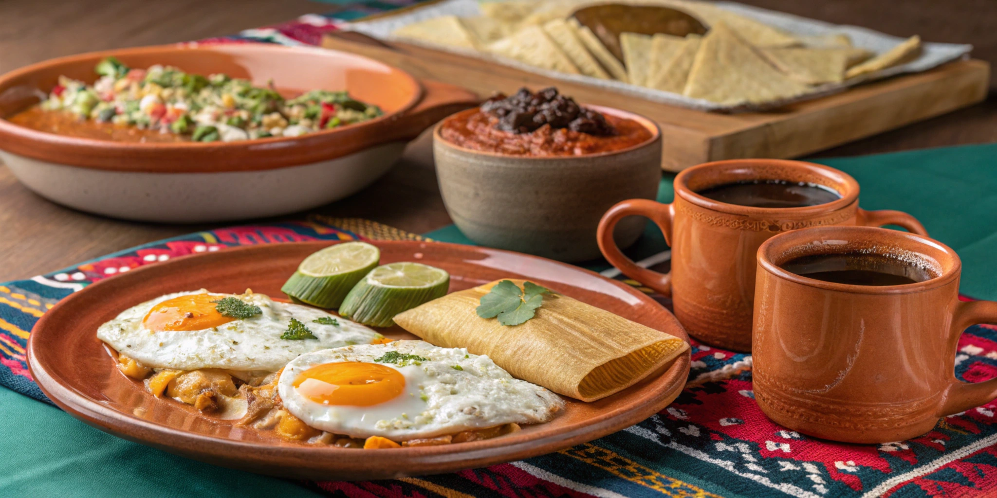 Traditional Mexican breakfast