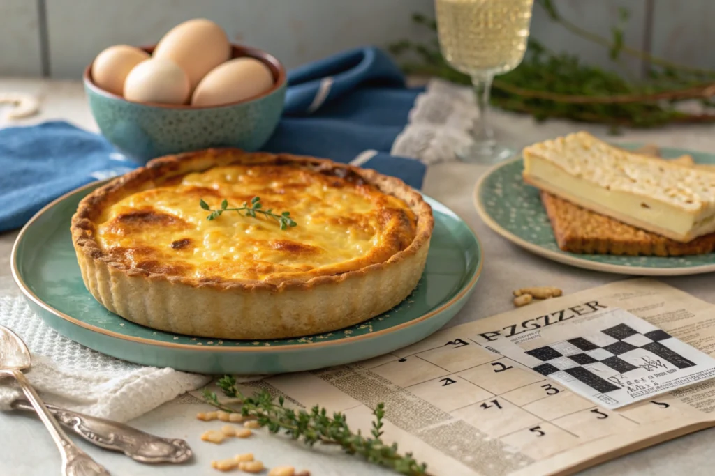 A delicious potato pie paired with a fun crossword for Passover.