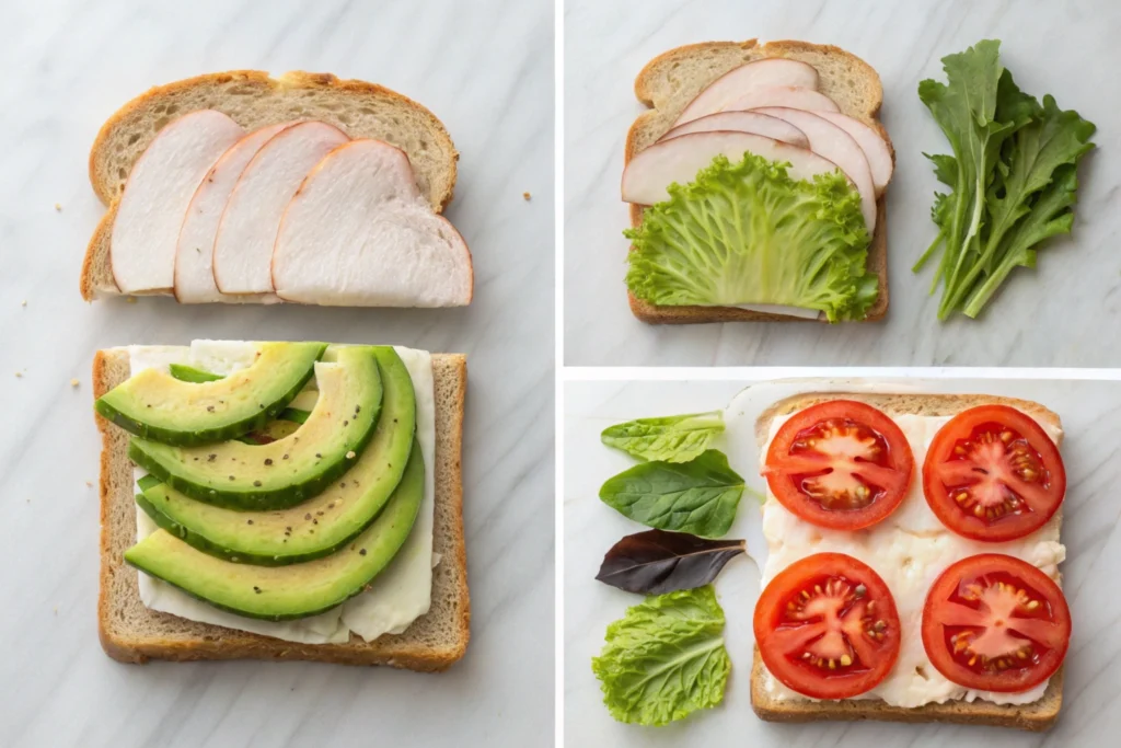 Step-by-step guide to making a turkey avocado sandwich