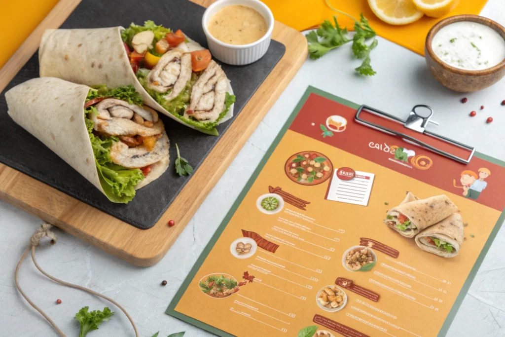 Creative uses for chicken Caesar wrap clipart