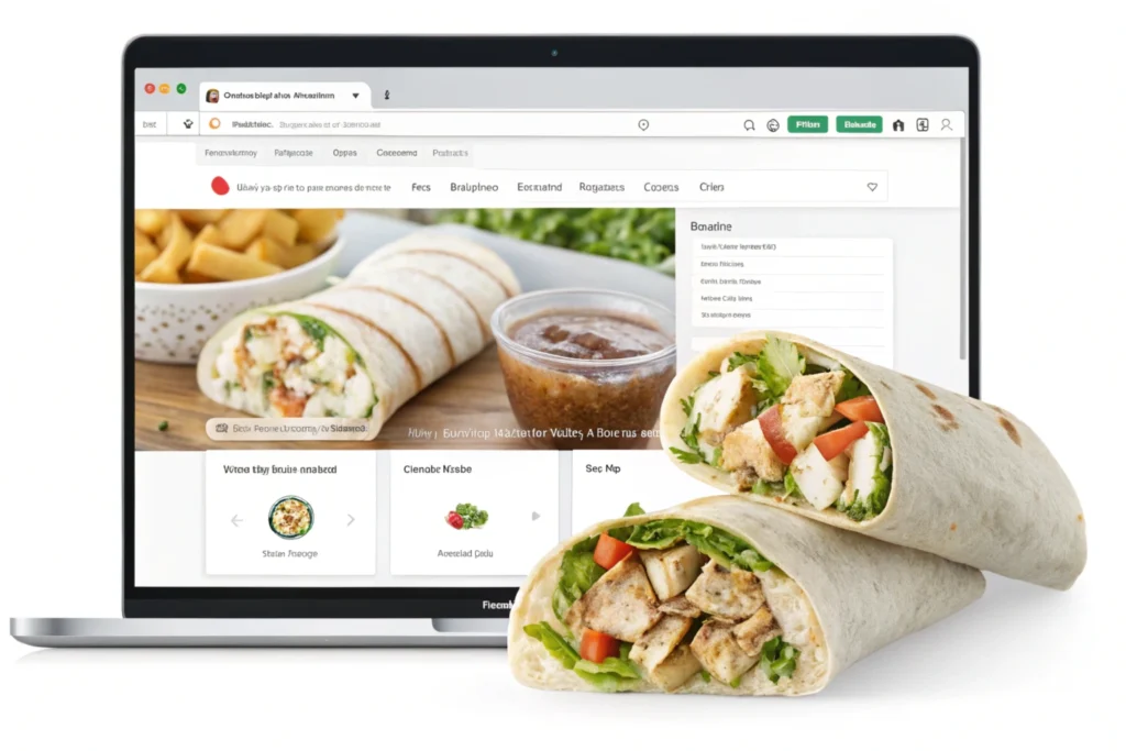 Websites offering chicken Caesar wrap clipart