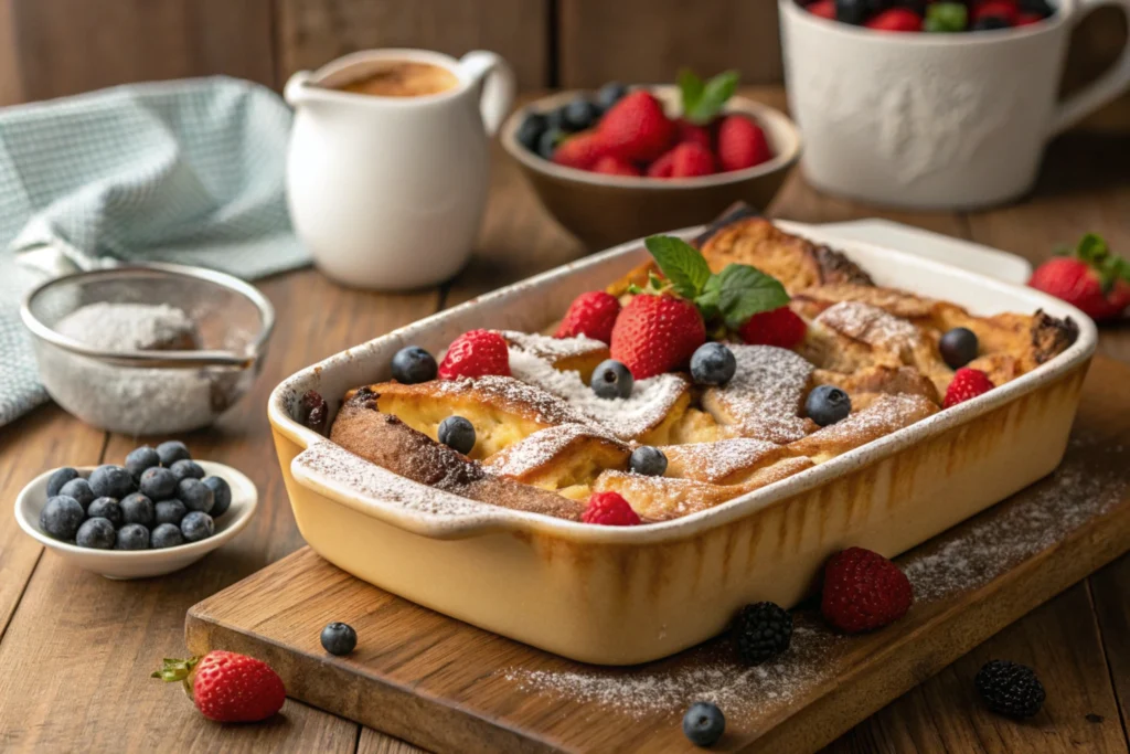 Sourdough French toast casserole