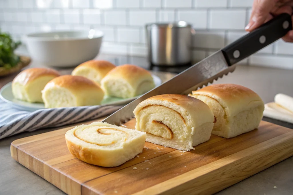 Fresh Hawaiian rolls sliced into 1-inch thick pieces for French toast