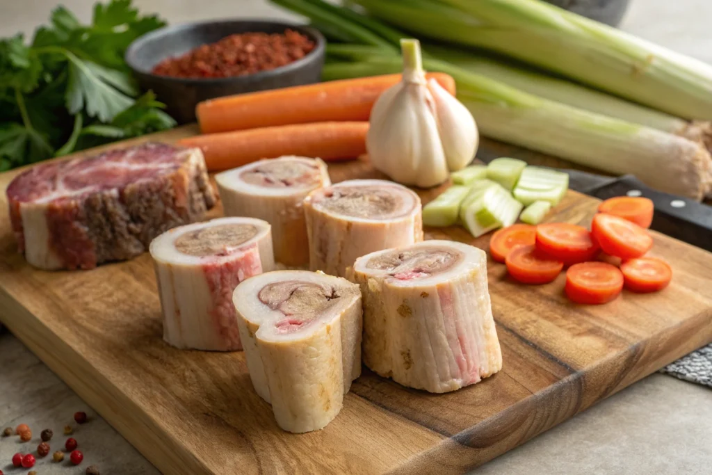 Variety of soup bones displayed for creating flavorful Soup Bone Recipes