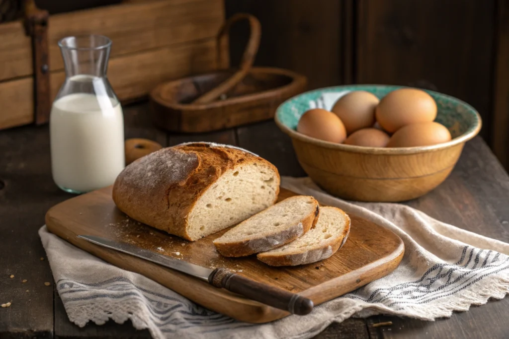 Sourdough bread for French toast